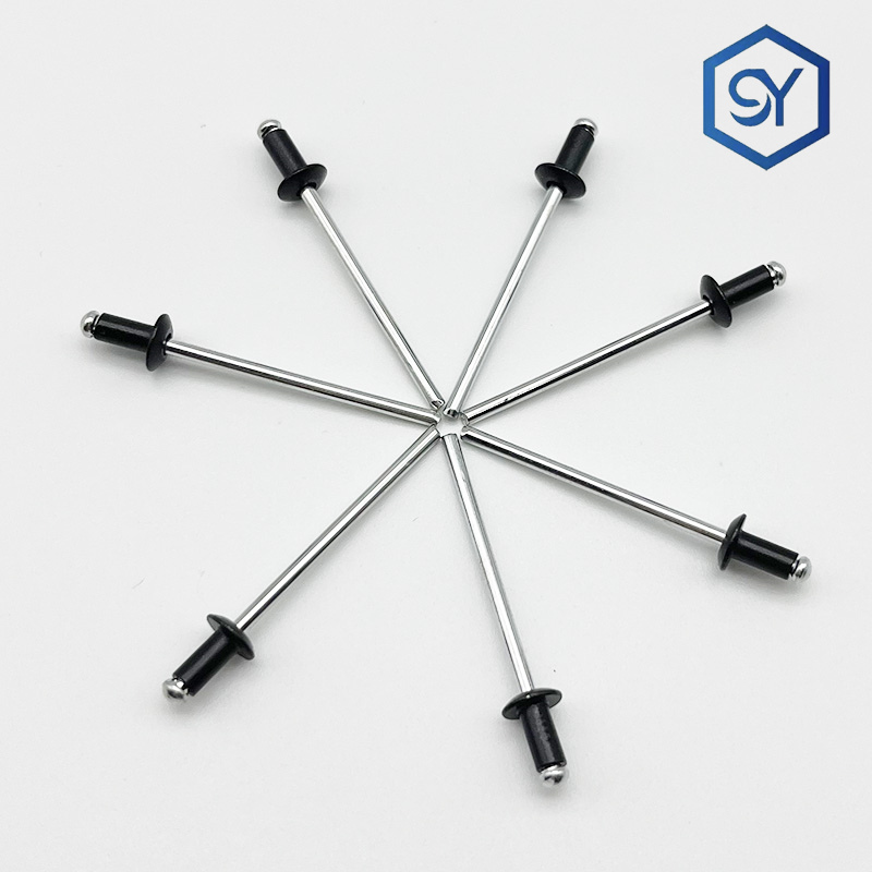 圆头黑色烤漆铝铆钉